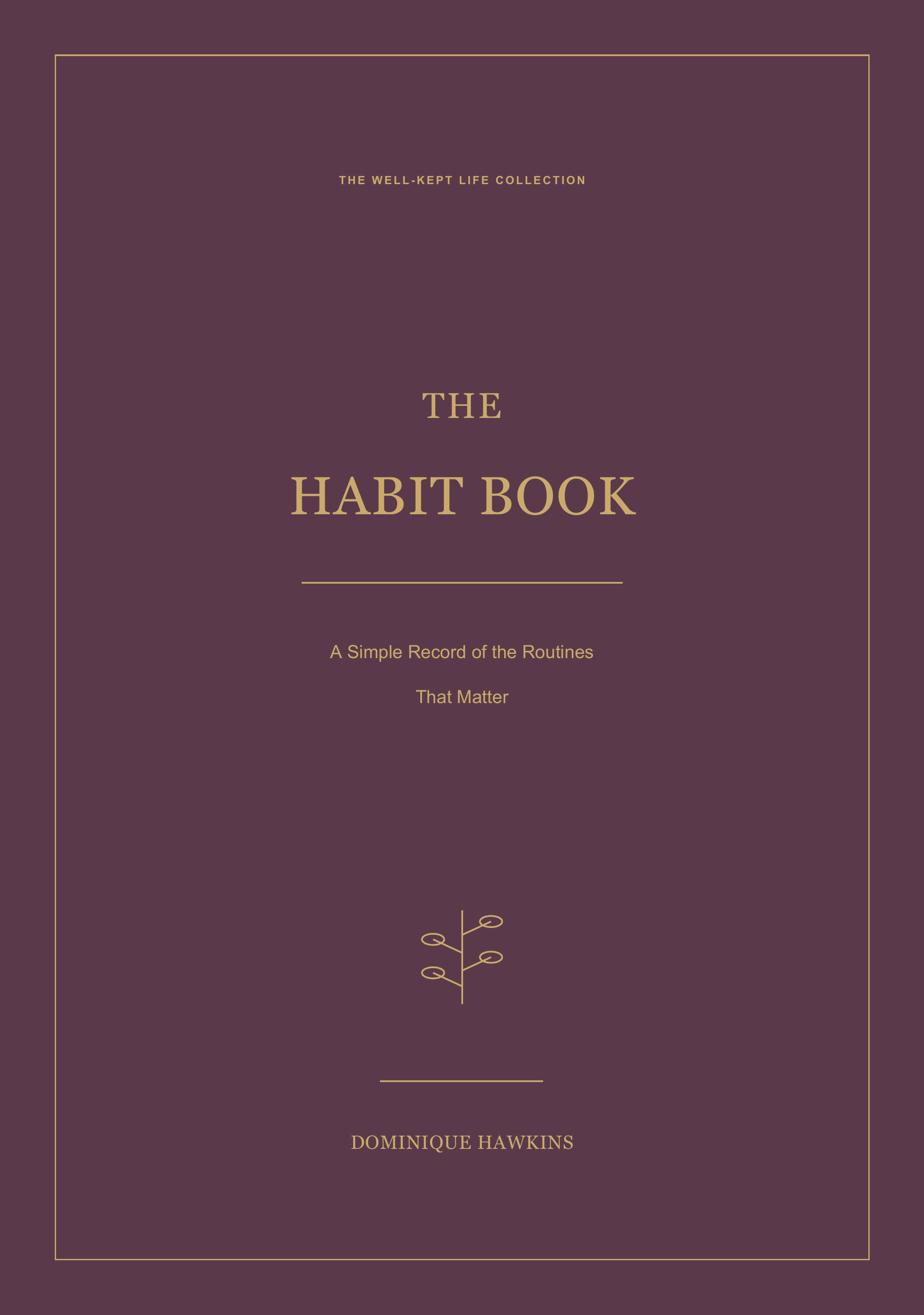 The Habit Book hardcover cover