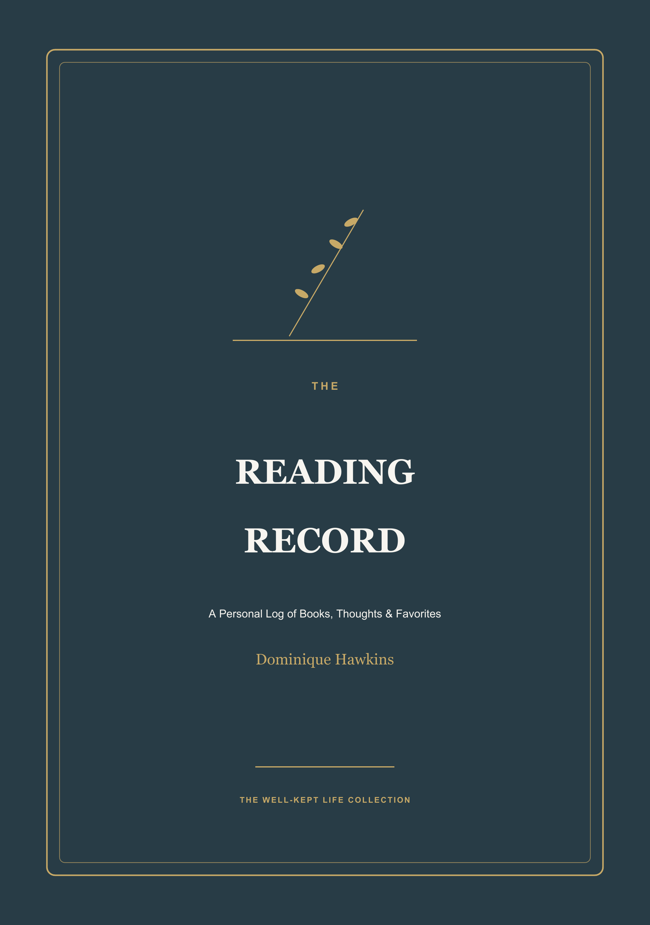 The Reading Record hardcover cover