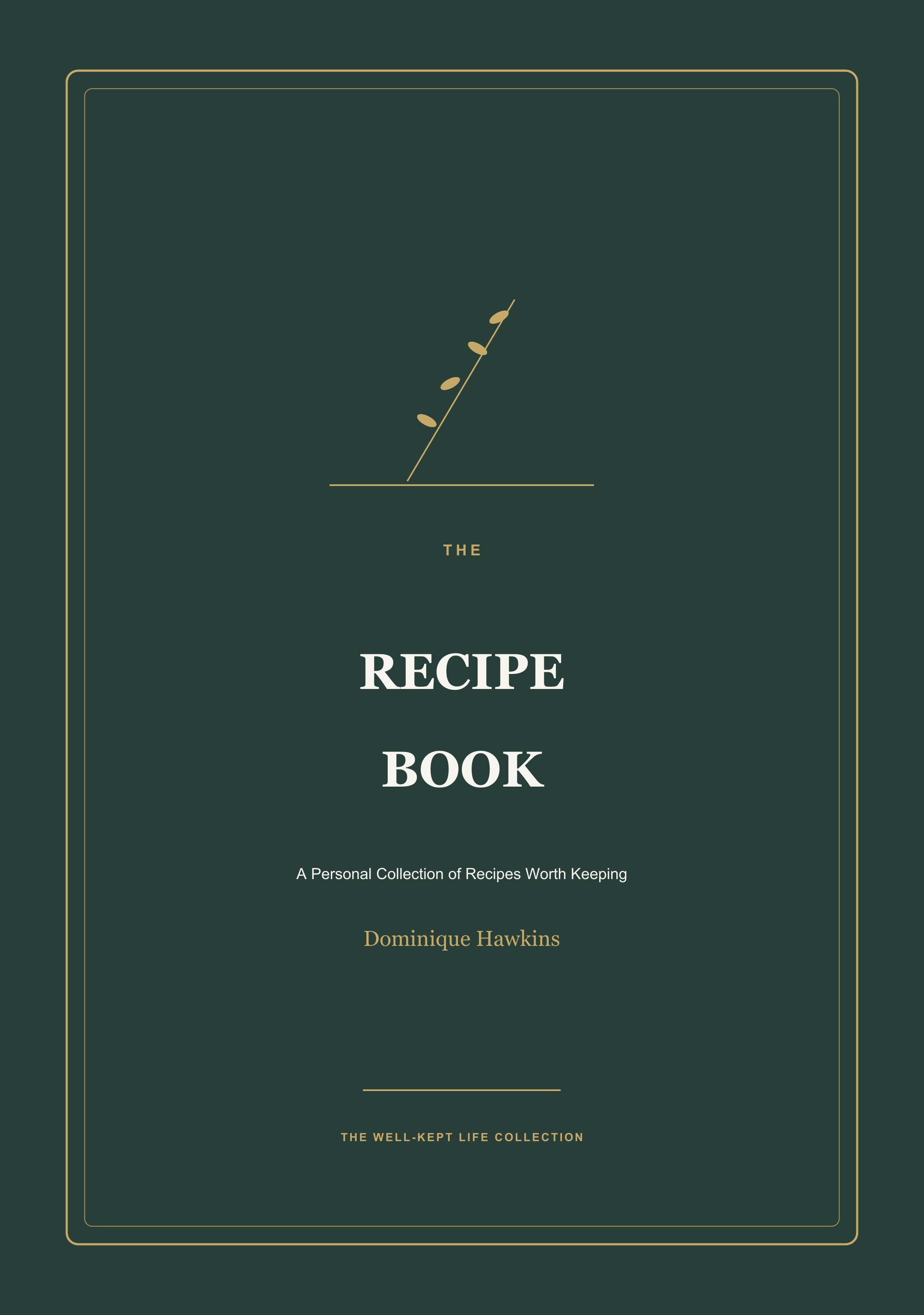 The Recipe Book hardcover cover