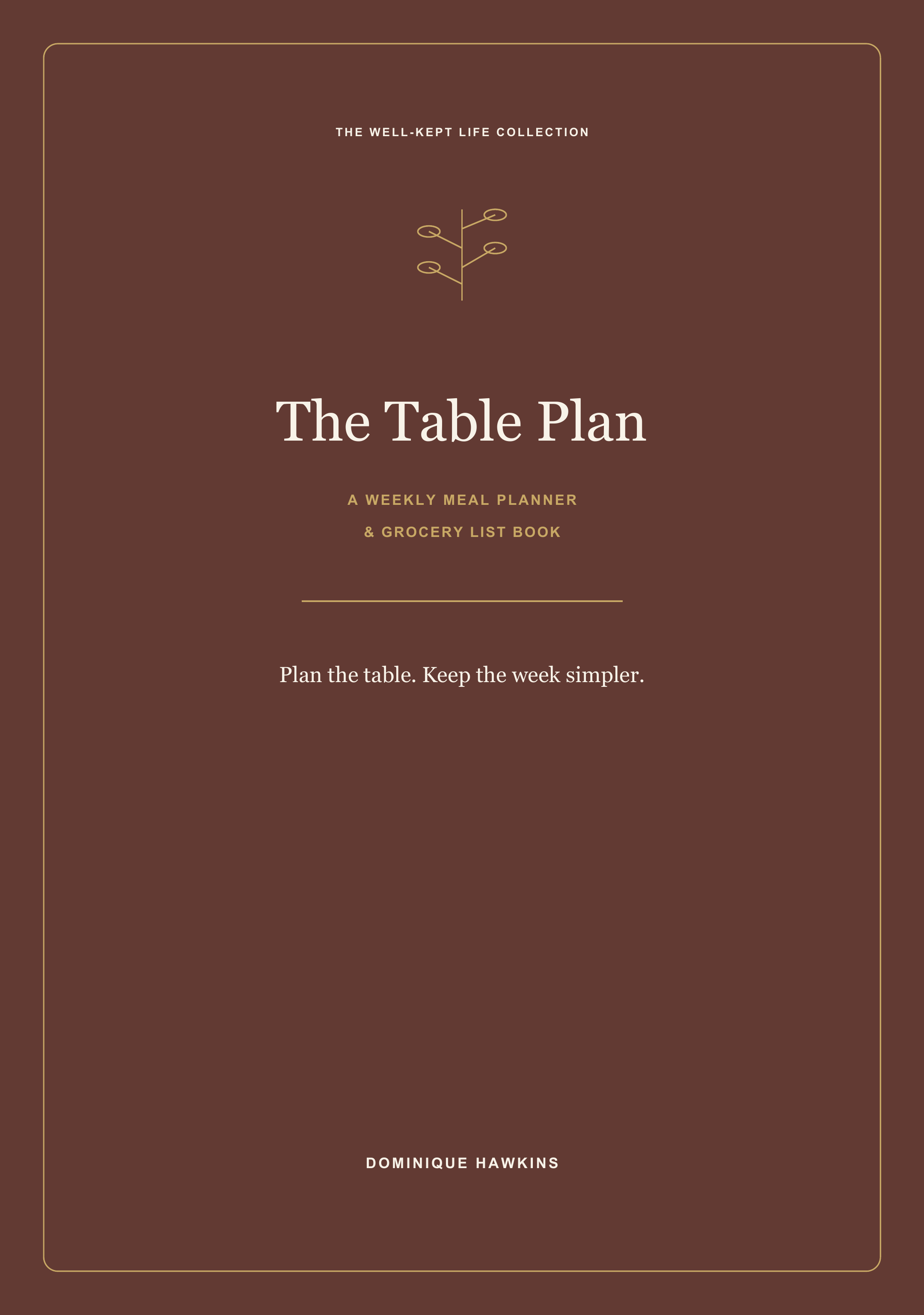 The Table Plan hardcover cover